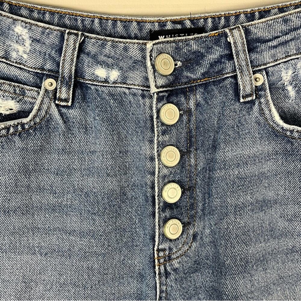 Whistles Straight Leg High Rise Jeans Distressed Classic Y2K Style Women’s 26 - Picture 2 of 9
